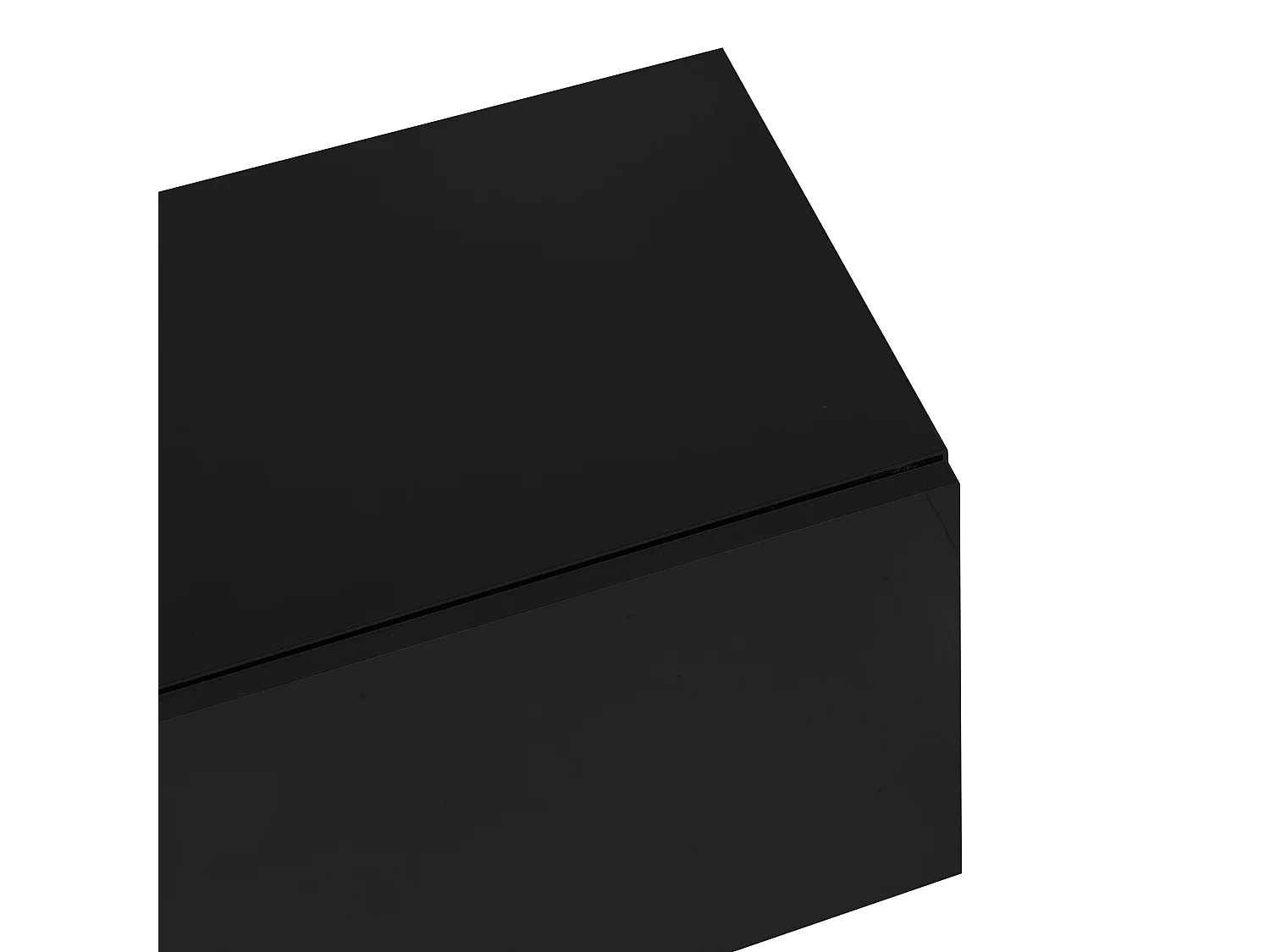 TV-meubel 170x35x46 cm met vakken van MDF-materiaal in zwart voor woonkamer