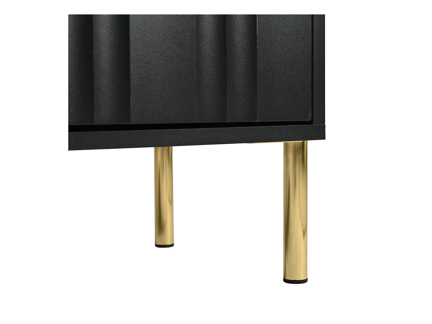 TV-meubel 190x38x48 cm met opbergvak MDF en spaanplaatmateriaal in zwart voor woonkamer