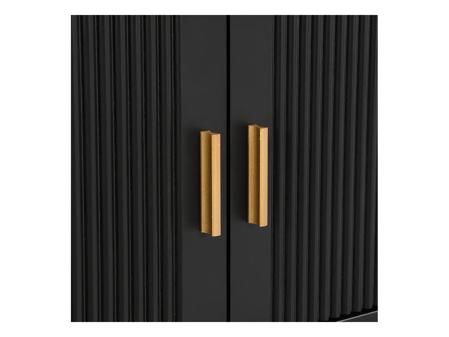 TV-meubel 175x30x46 cm met vier lades en twee opbergkasten MDF-materiaal in zwart voor woonkamer