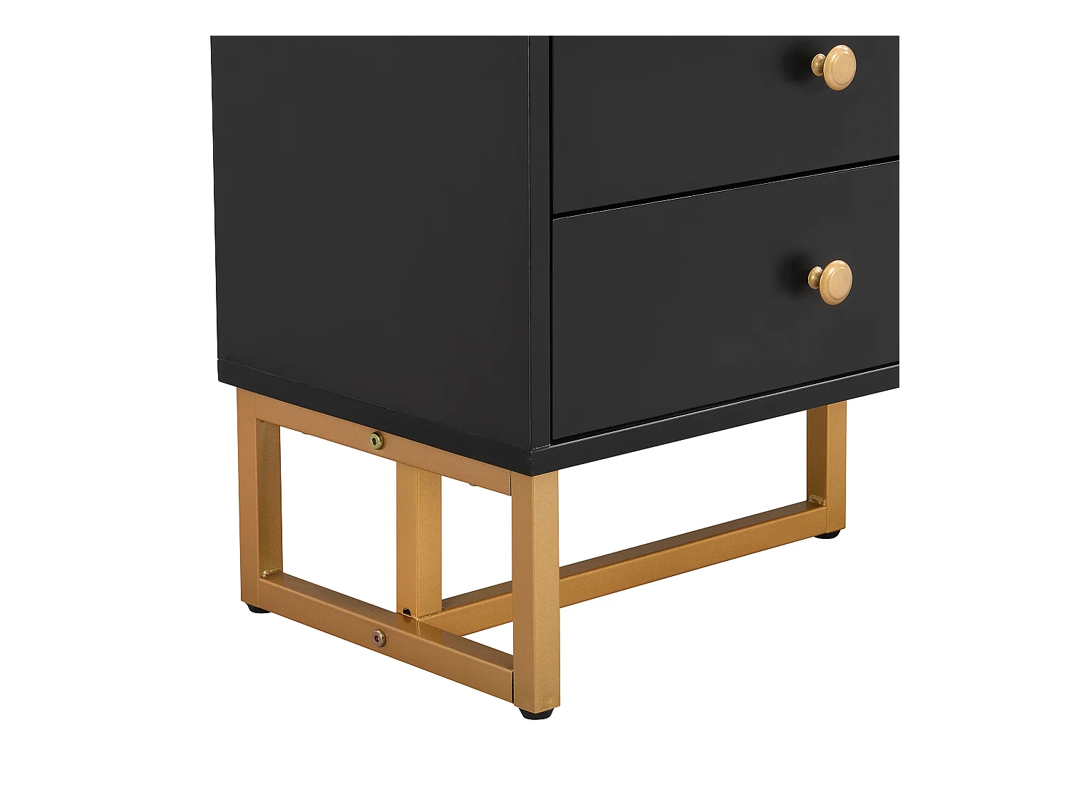 TV-meubel 175x30x46 cm met vier lades en twee opbergkasten MDF-materiaal in zwart voor woonkamer