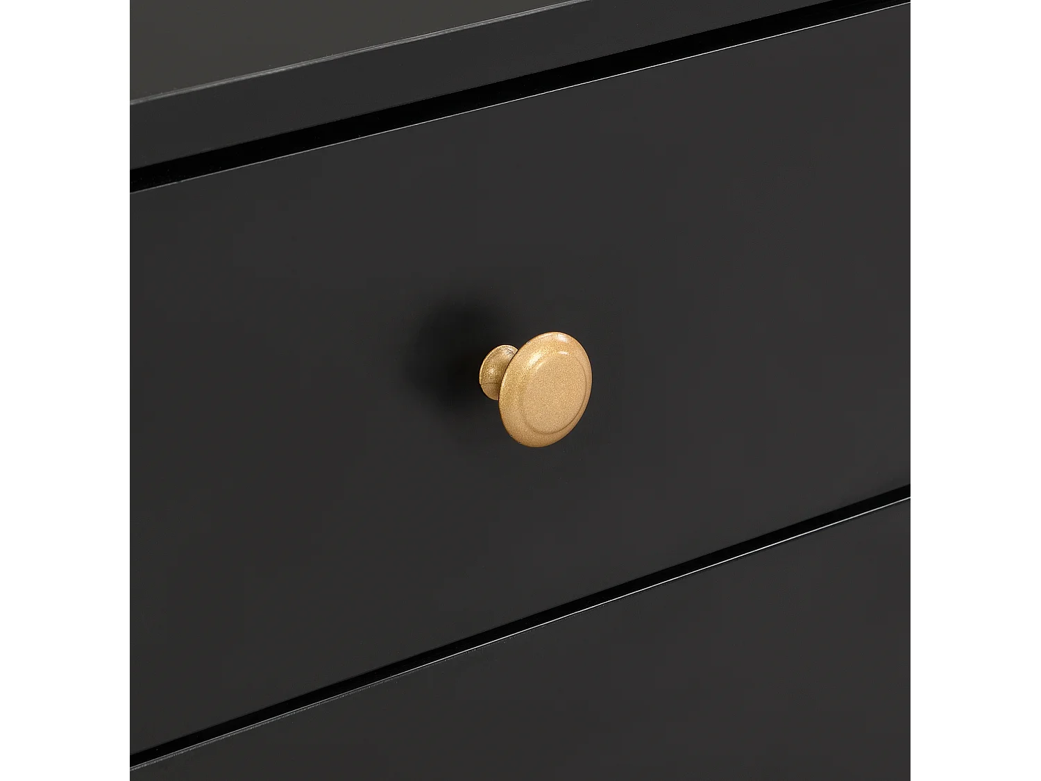 Meuble TV 175x30x46 cm avec quatre tiroirs et deux armoires de rangement Matériau MDF en noir pour salon