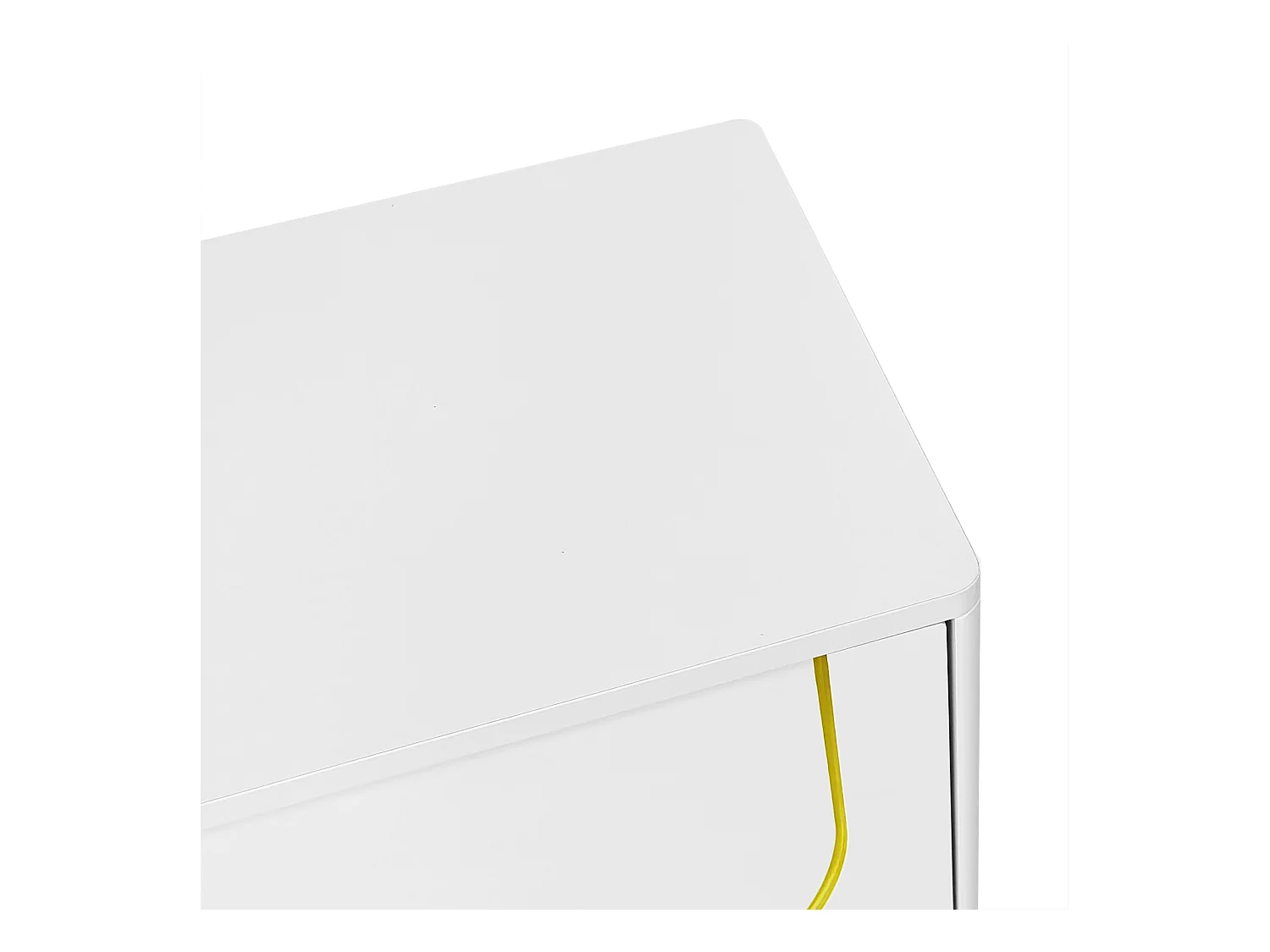 TV-meubel 170x38x44 cm met drukknopdeur en opbergplank van witte spaanplaat voor de woonkamer