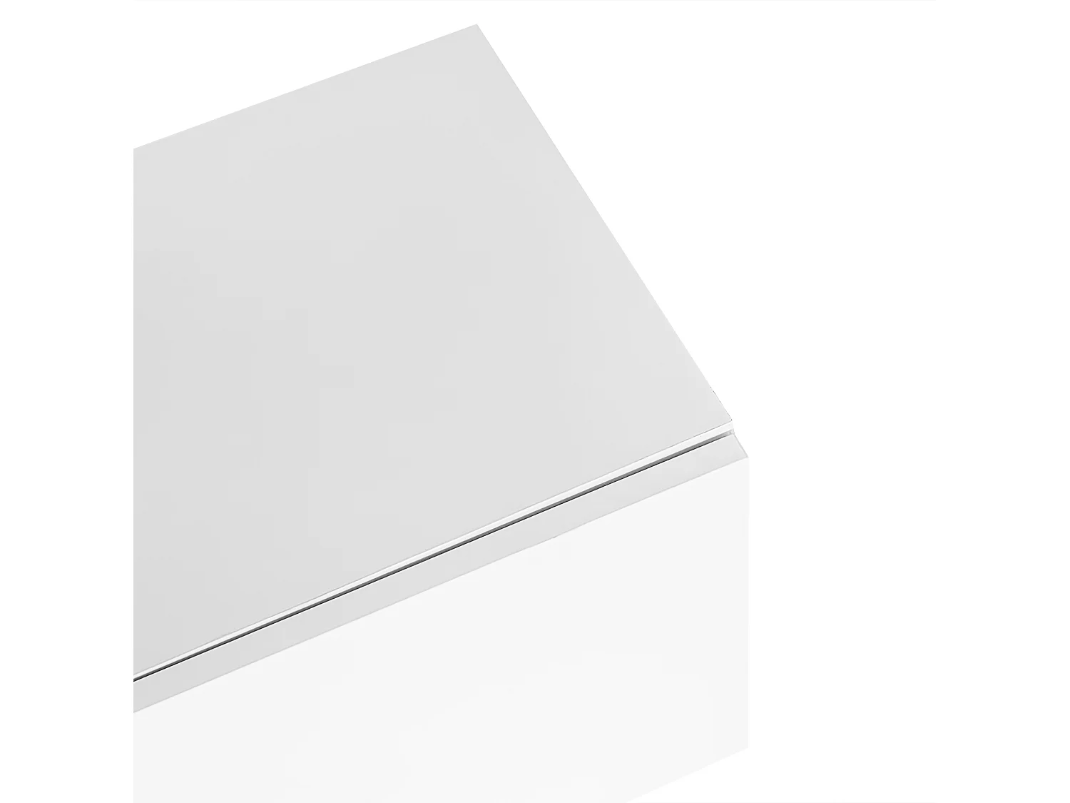 Meuble TV 170x35x46 cm avec des casiers Matériau MDF en blanc pour salon