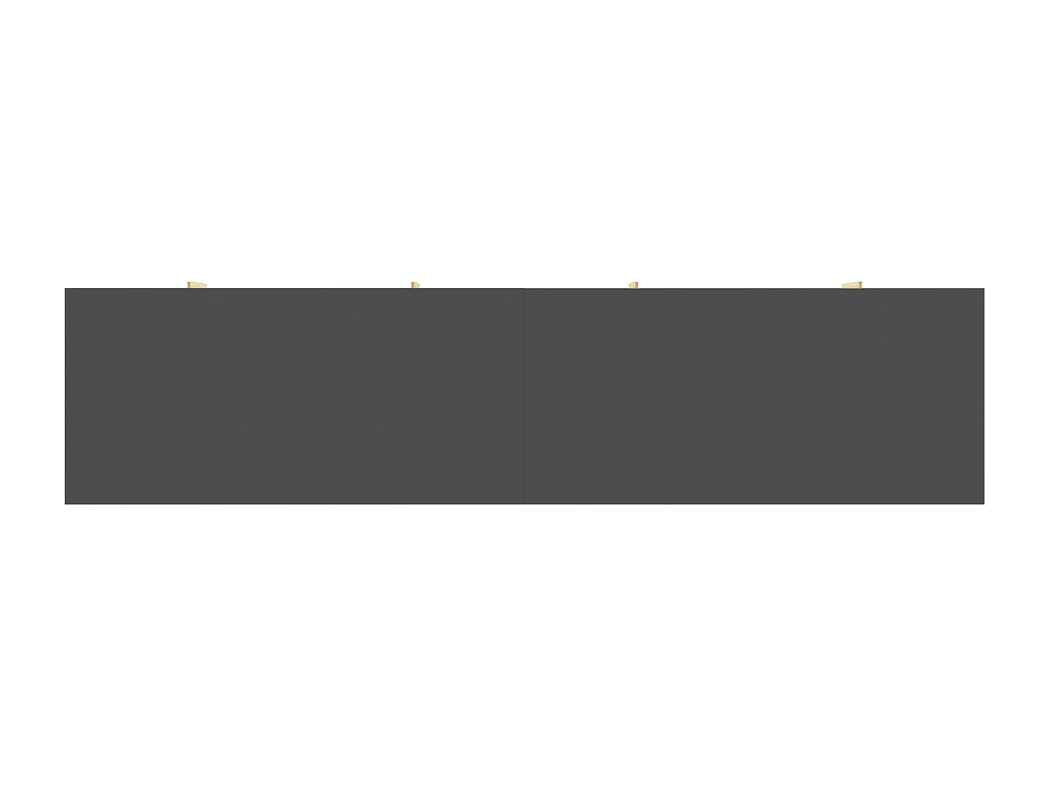 Meuble TV 170x40x45.5 cm avec support de rangement panneaux de particules en noir pour salon