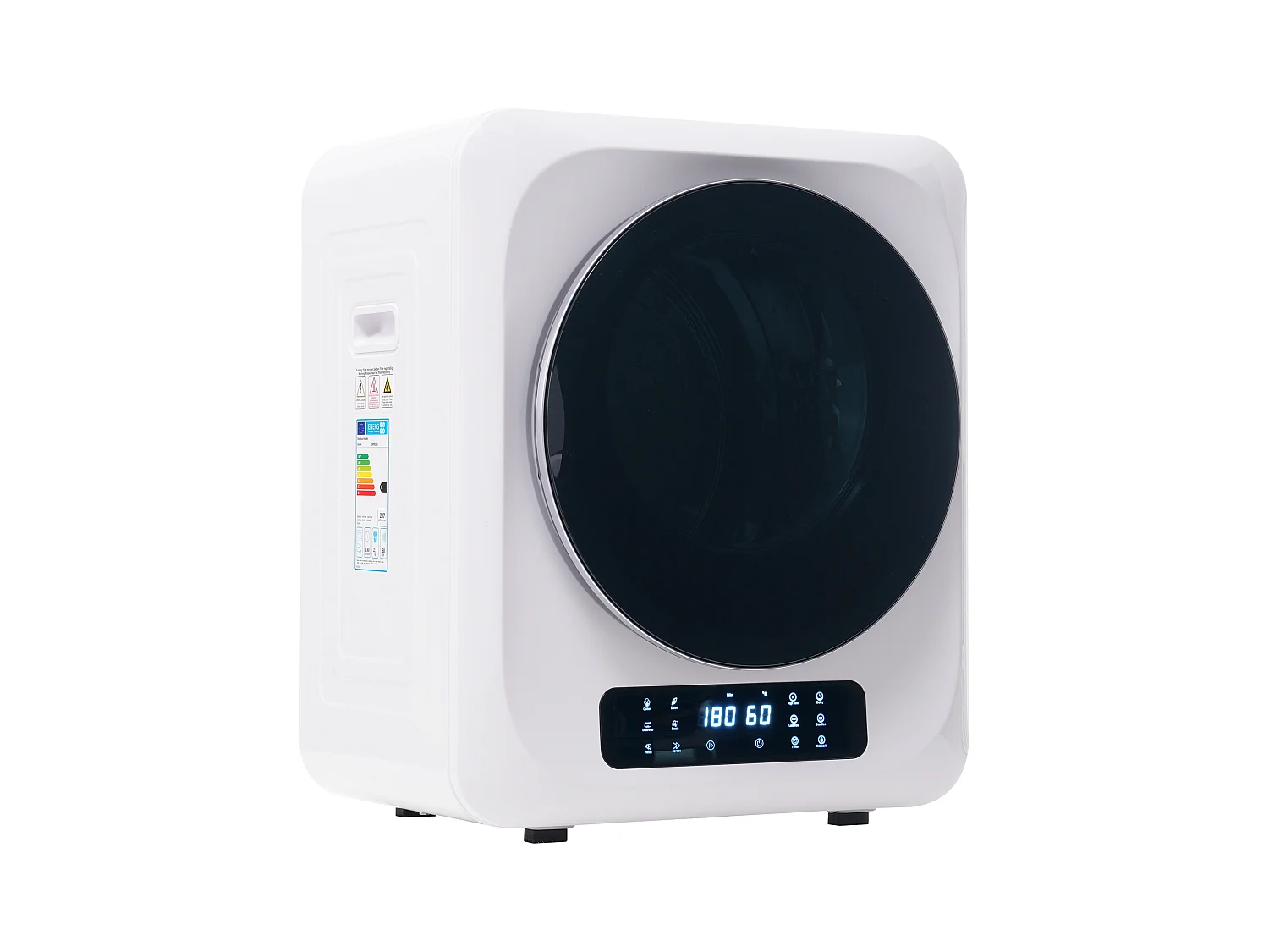 Armoire de séchage 48x40x58cm 850W Six modes de séchage Lampe UV à désinfecter Montage mural Écran LED Plastic Matériel blanc