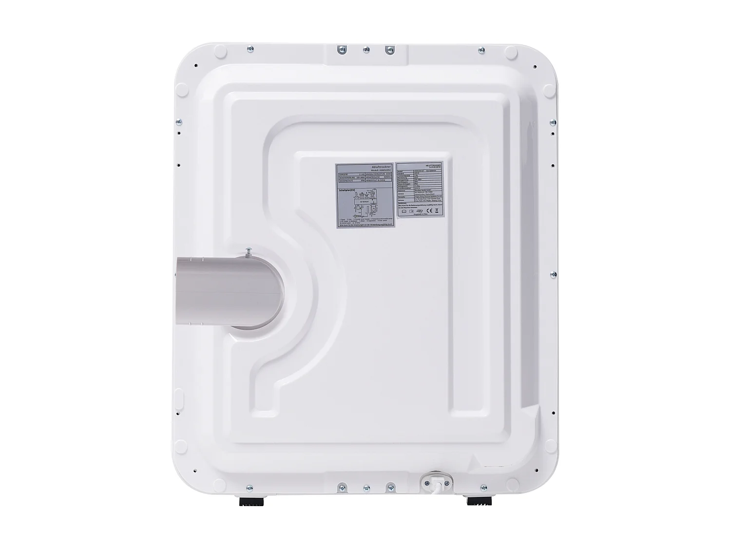 Armoire de séchage 48x40x58cm 850W Six modes de séchage Lampe UV à désinfecter Montage mural Écran LED Plastic Matériel blanc