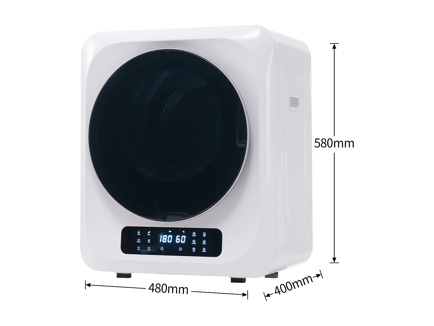 Sèche linge mural, 6 programmes, stérilisation UV, protection contre la surchauffe, plastique blanc