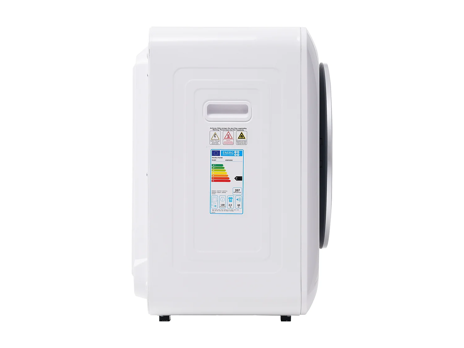 Sèche linge mural, 6 programmes, stérilisation UV, protection contre la surchauffe, plastique blanc