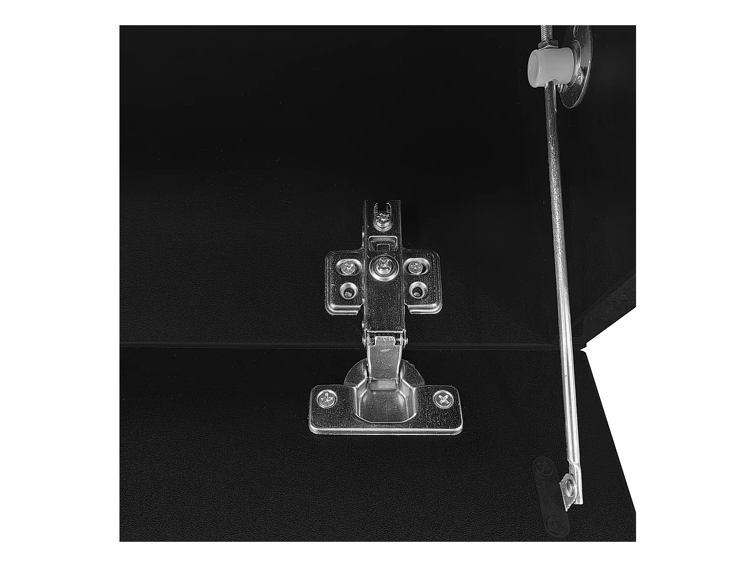 Meuble TV 260x40x30 cm avec casier à longueur réglable MDF et panneaux de particules en marbre blanc pour salon