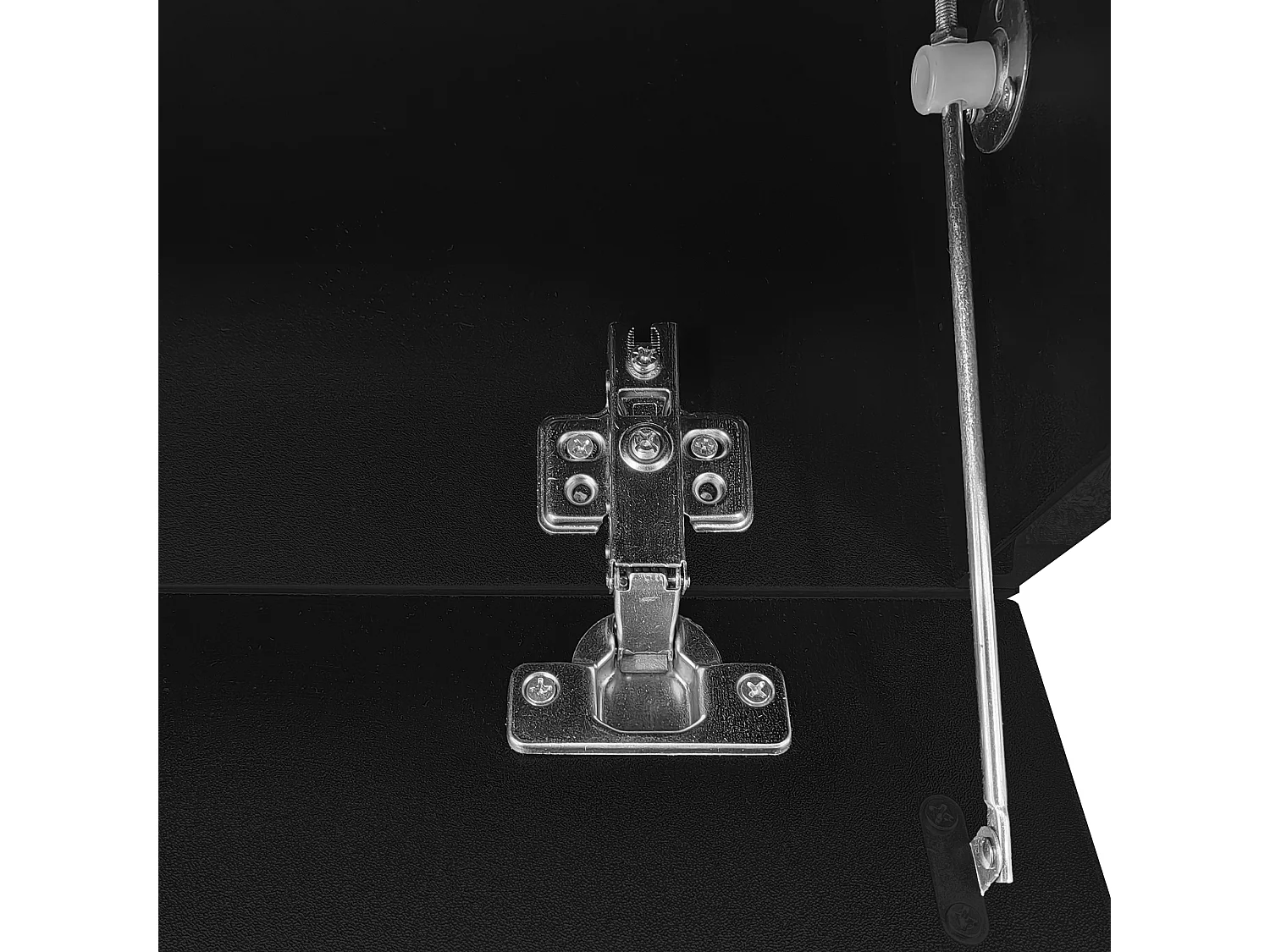 Meuble TV 260x40x30 cm avec casier à longueur réglable MDF et panneaux de particules en marbre blanc pour salon