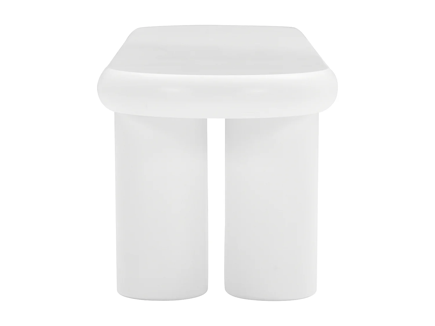 Meuble TV 160x40x40cm moderne minimaliste 4 pieds blanc pour salon