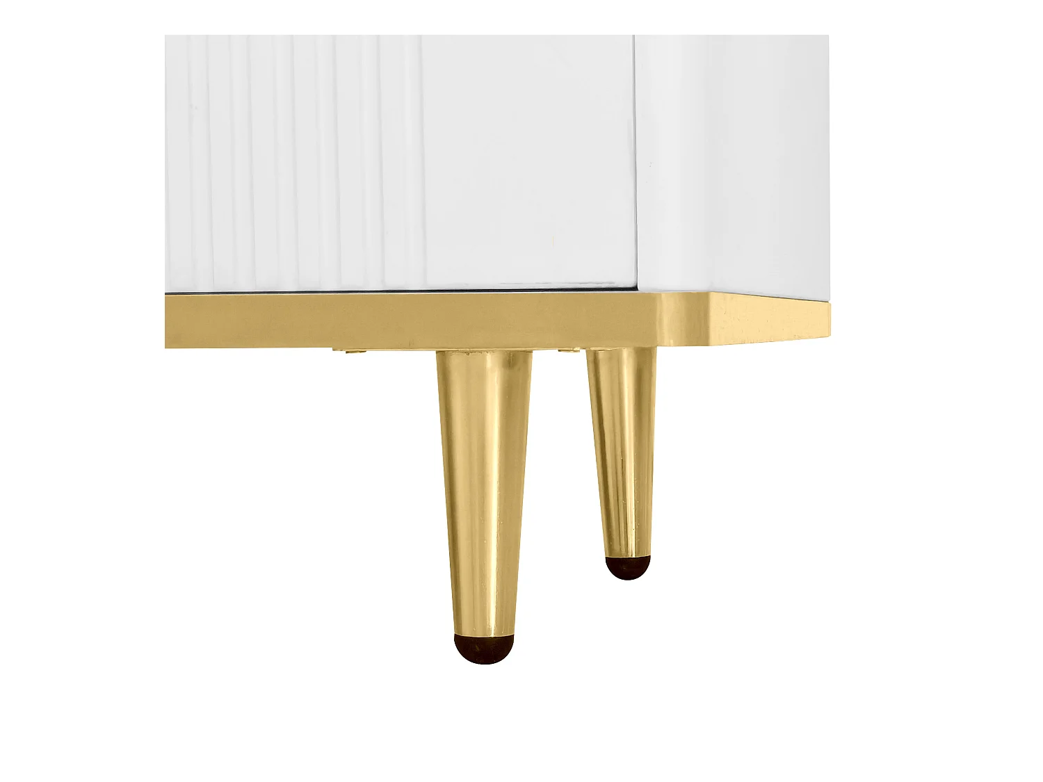 TV-meubel 175x40x45 cm met lades en opbergkasten in wit en goud spaanplaat voor de woonkamer