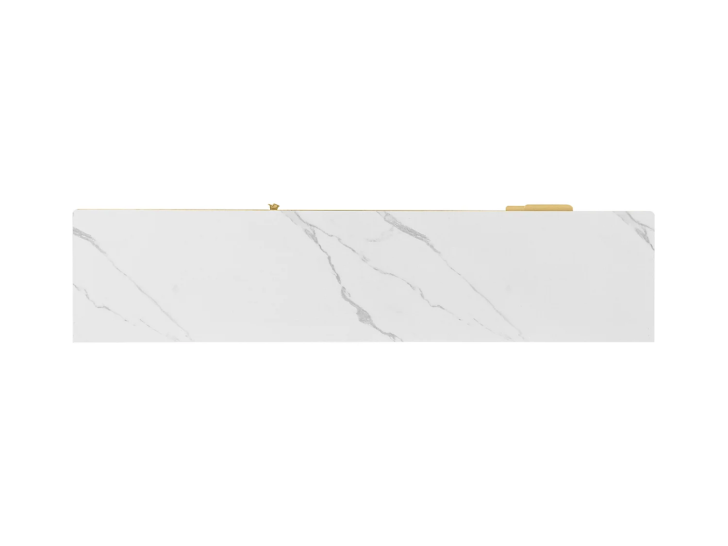 TV-meubel 175x40x45 cm met lades en opbergkasten in wit en goud spaanplaat voor de woonkamer