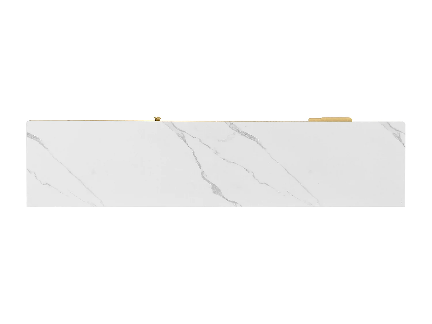 TV-meubel 175x40x45 cm met lades en opbergkasten in wit en goud spaanplaat voor de woonkamer