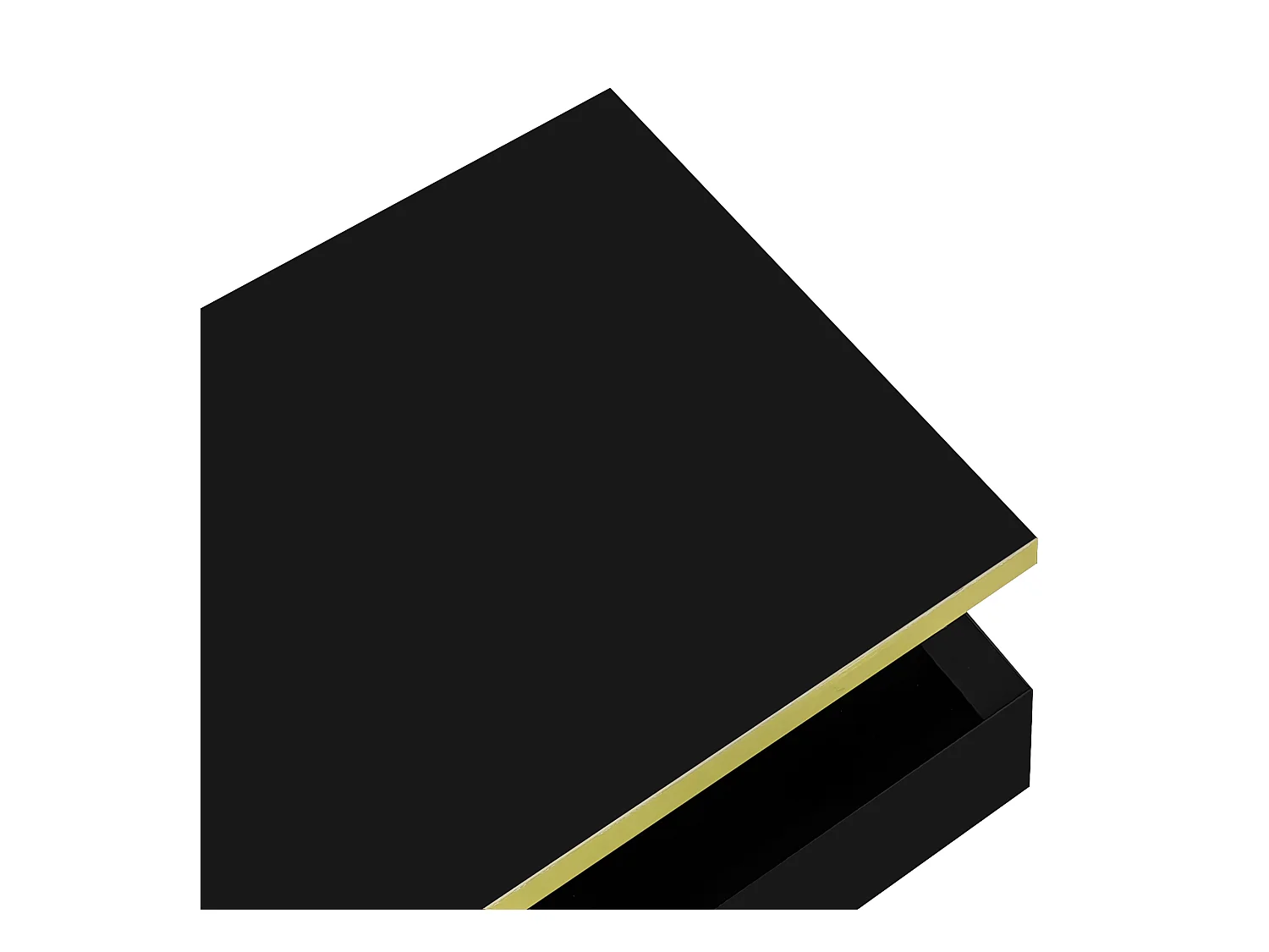 Table basse 100x50x38.5cm Avec lumière LED avec tiroir Espace de rangement Matériel Panneau de particules Noir pour salon