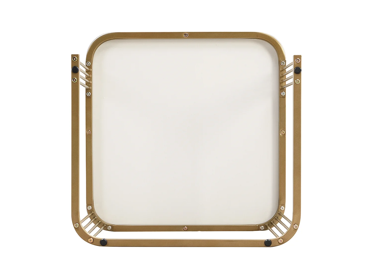 Lot de 2 tables basses 60x60x45 cm avec de grandes et petites tables et tiroirs Matériau MDF en blanc pour salon