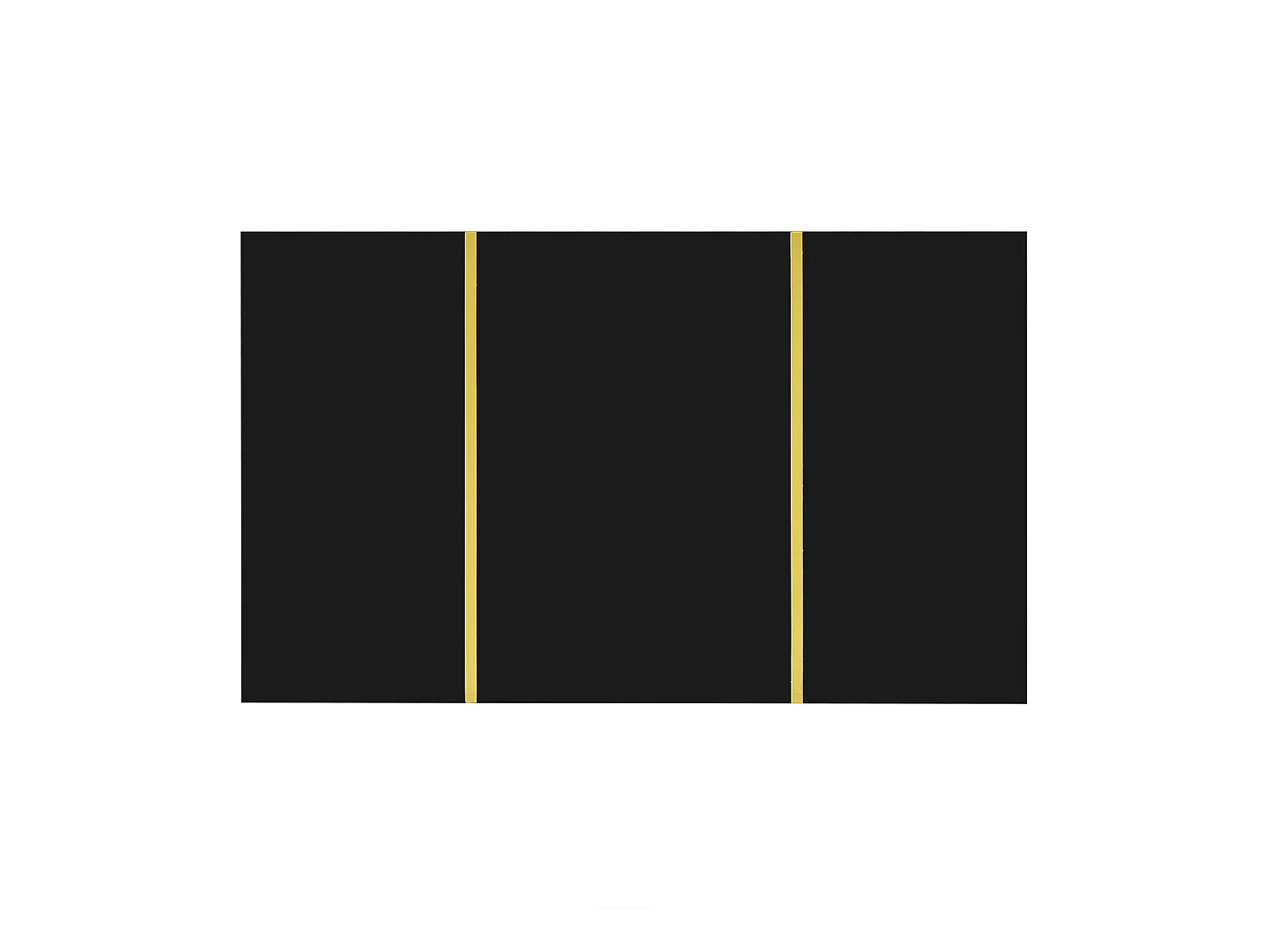 Table basse 100x60x41.5 cm avec deux tiroirs Matériau MDF en noir pour salon