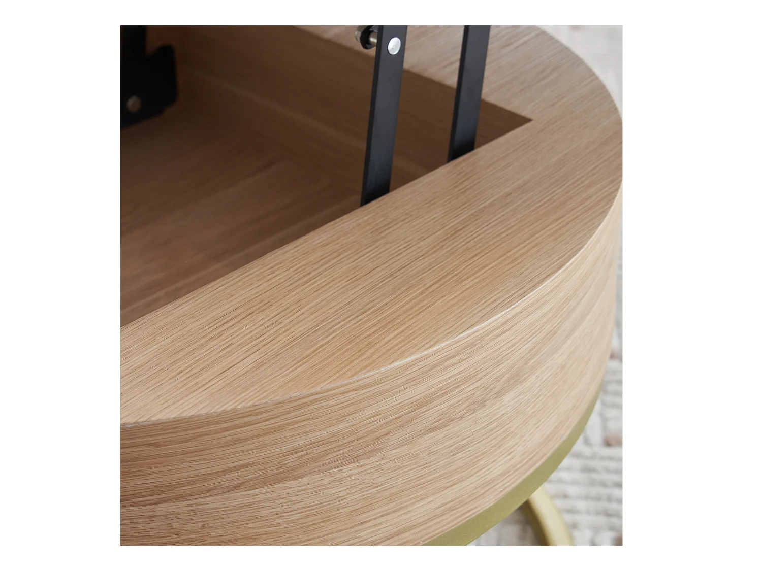 Set van 2 in elkaar passende salontafels 70x70x56,5 cmWitte MDF bijzettafel met twee laden voor de woonkamer