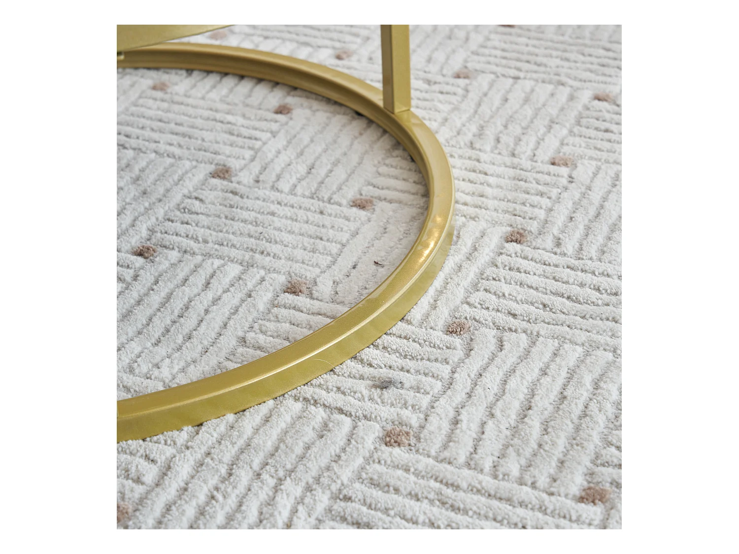 Set van 2 in elkaar passende salontafels 70x70x56,5 cmWitte MDF bijzettafel met twee laden voor de woonkamer