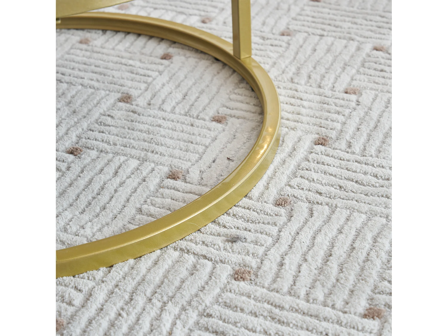 Set van 2 in elkaar passende salontafels 70x70x56,5 cmWitte MDF bijzettafel met twee laden voor de woonkamer