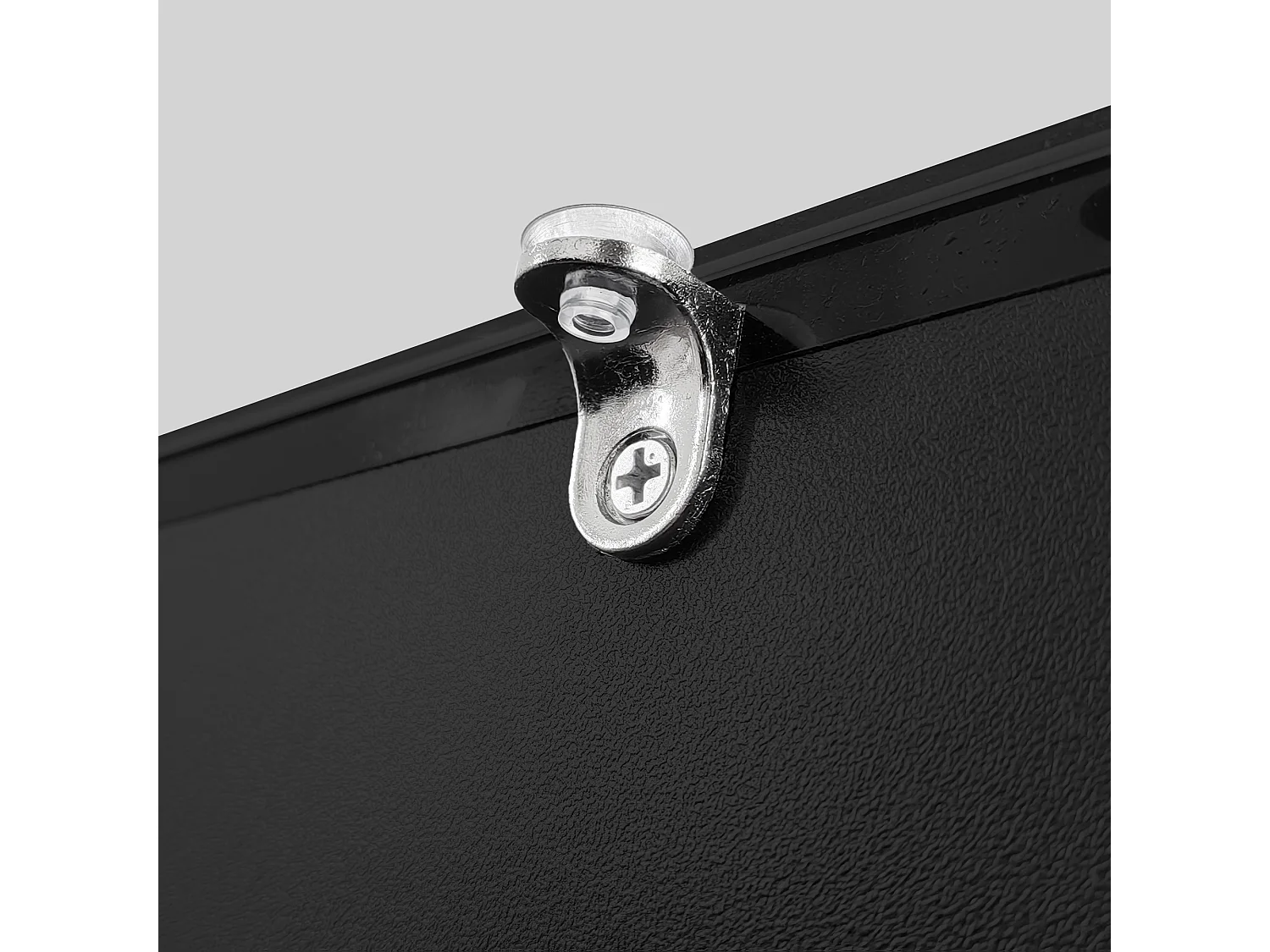 Table basse LED acrylique rangement intégré commande noir pour salon bureau