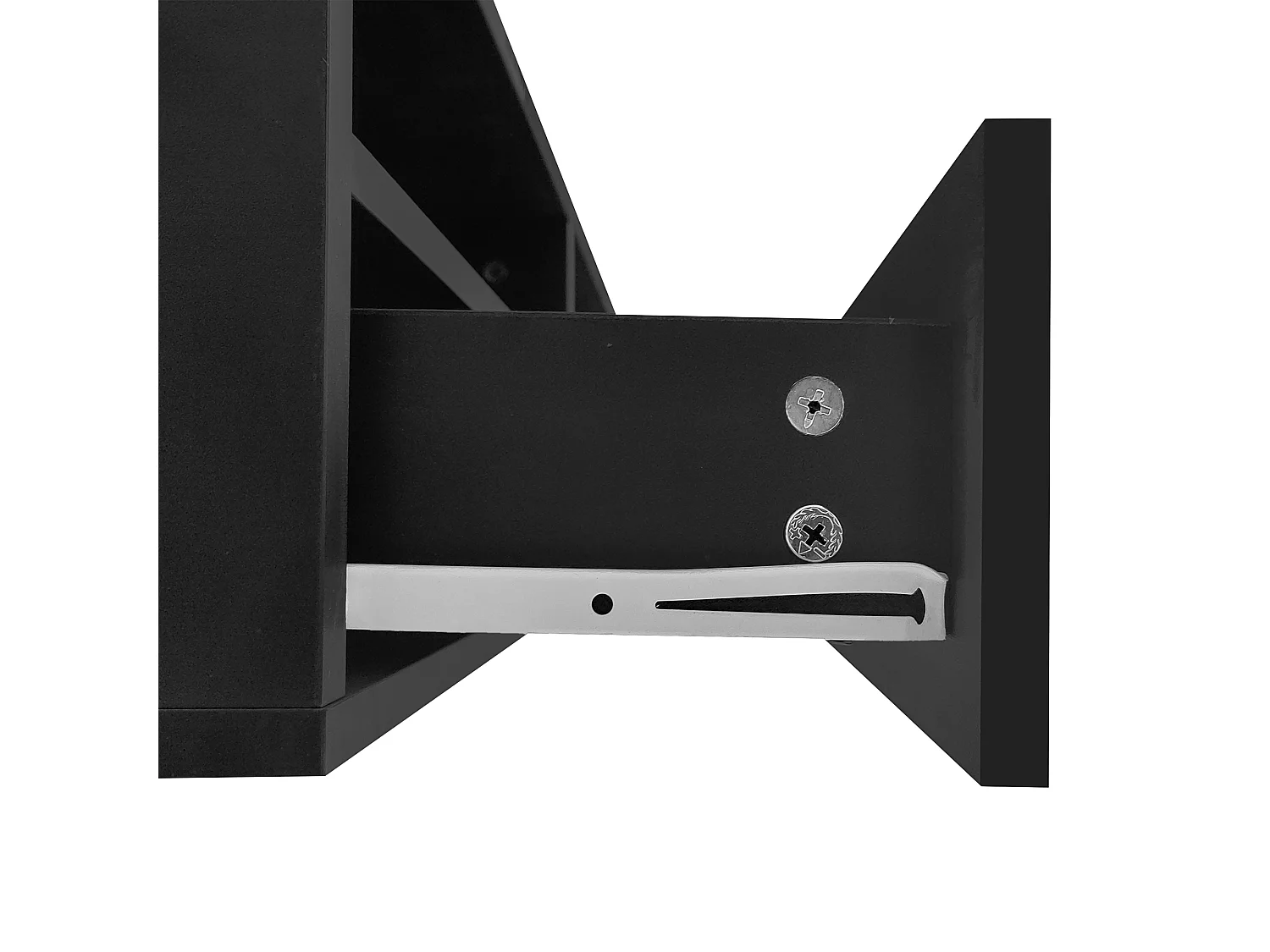 Table basse LED 4 tiroirs 16 couleurs brillant port USB Noir salon chambre