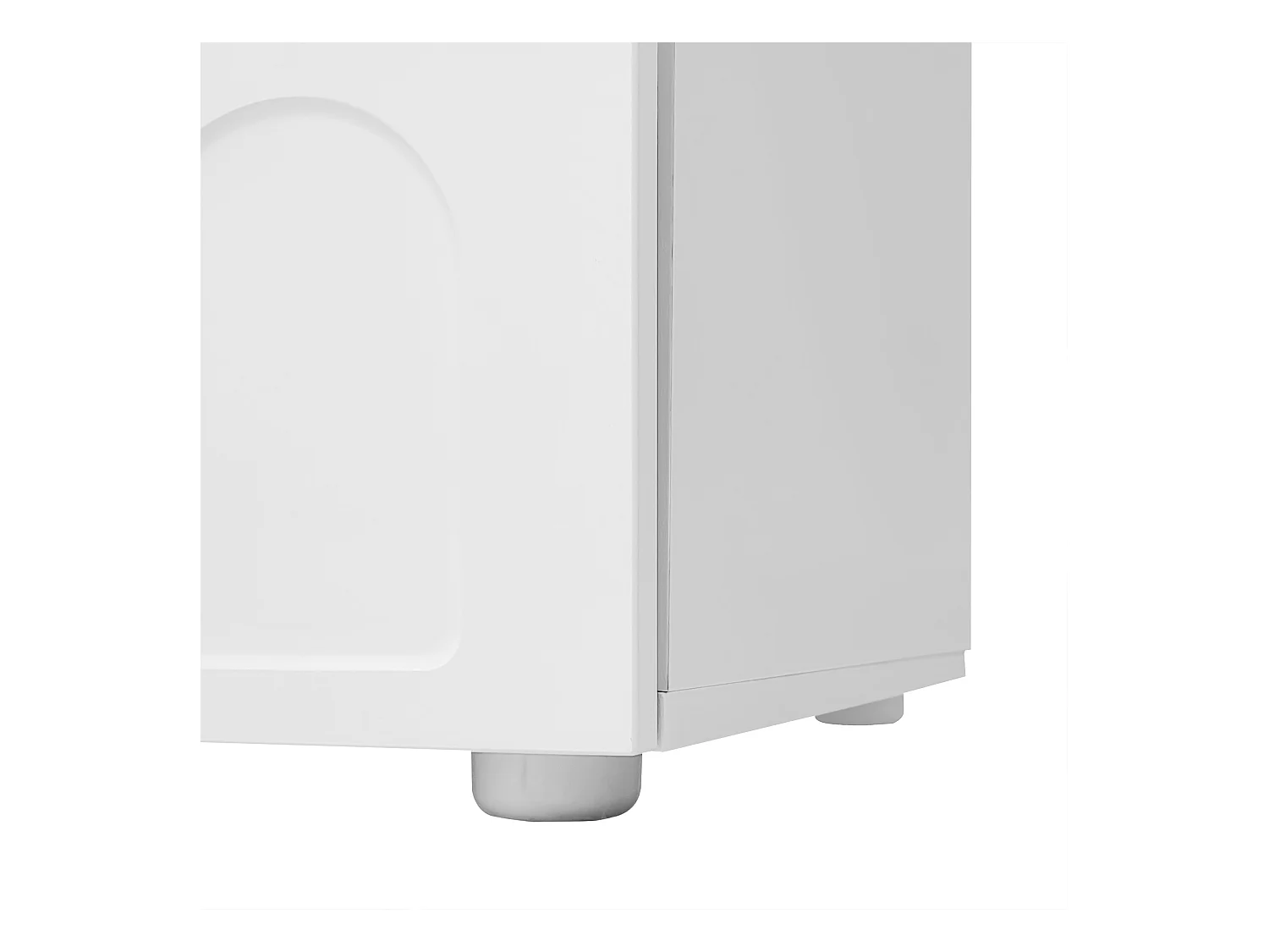 Table basse 100x60x40.5 cm avec tiroirs et compartiments de rangement panneaux de particules en blanc pour salon