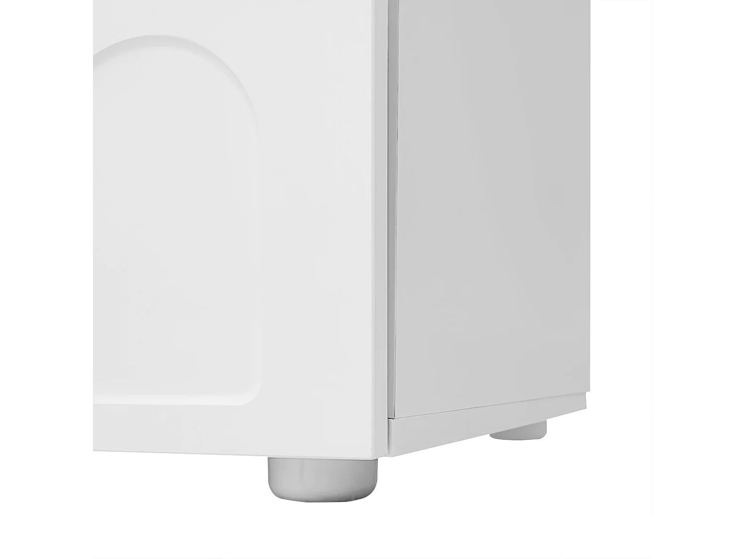 Table basse 100x60x40.5 cm avec tiroirs et compartiments de rangement panneaux de particules en blanc pour salon