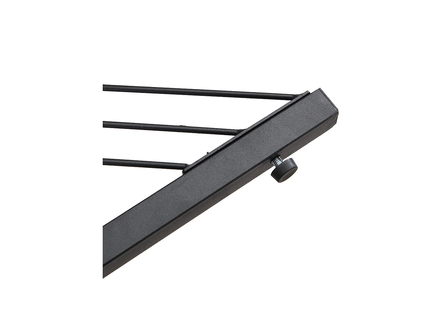 Set van 2 salontafels 60x60x45cm + 45x45x40cm glanzend marmereffect verstelbare poten Zwart + Wit