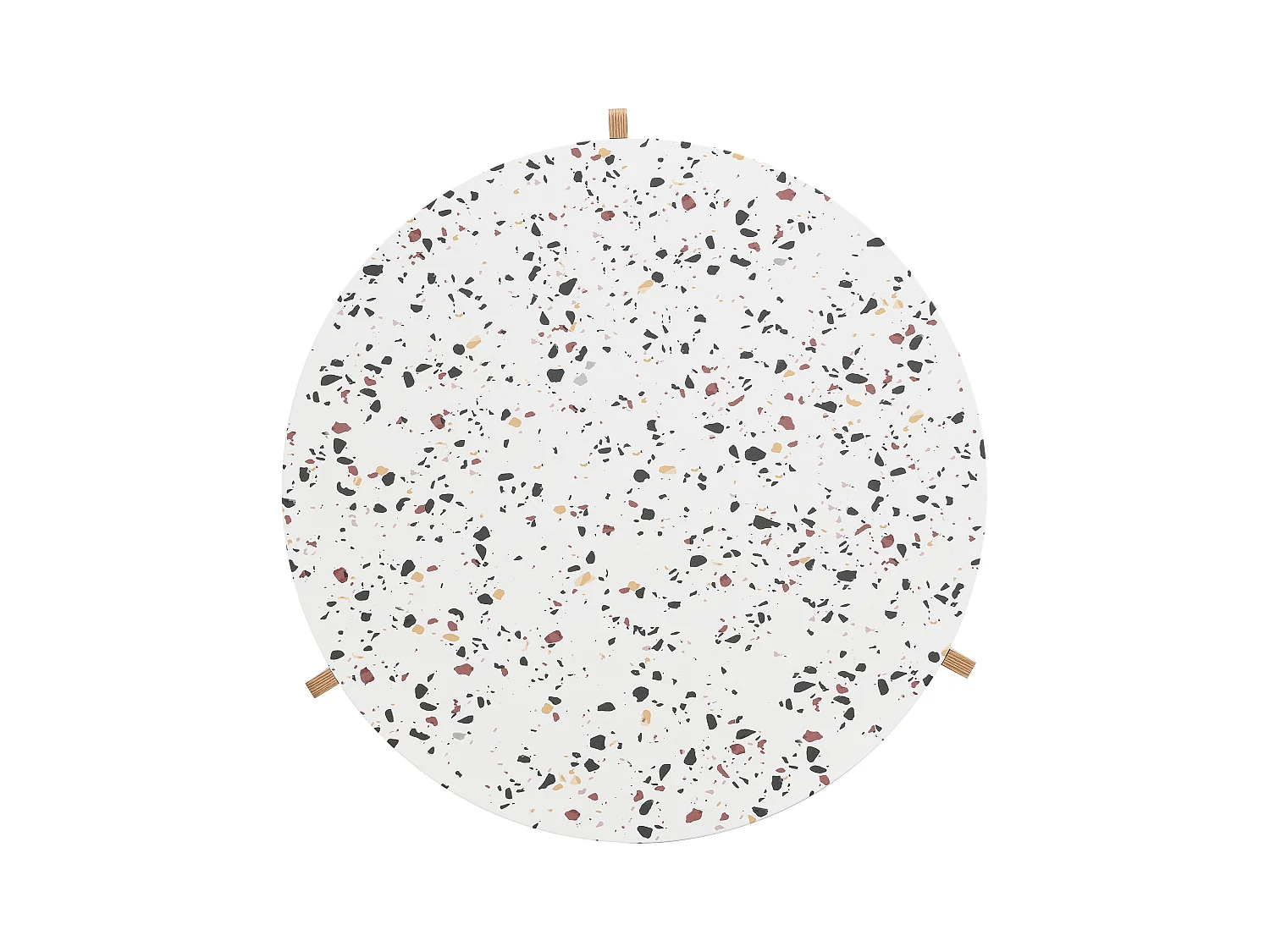 Set van 2 in elkaar passende salontafels 120x70x45,5 cm In elkaar passend design van grote en kleine tafels MDF Natuurlijke kleur en wit