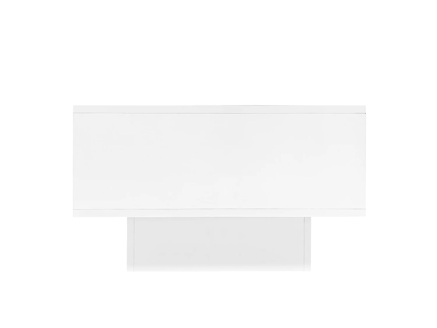 Salontafel 115x55x34 cm 2 lades wit LED verlichting moderne woonkamer