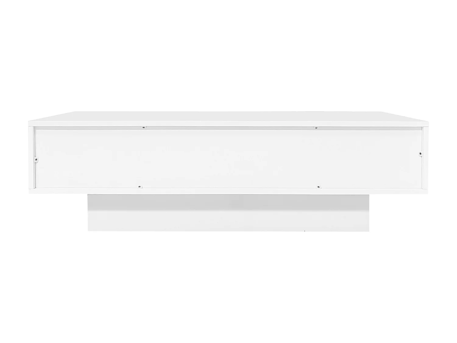 Salontafel 115x55x34 cm 2 lades wit LED verlichting moderne woonkamer
