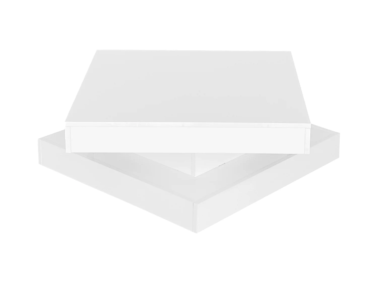 Draaibare salontafel 70x70x36 cm glanzend gelakt draaibaar blad LED 16 kleuren wit voor woonkamer