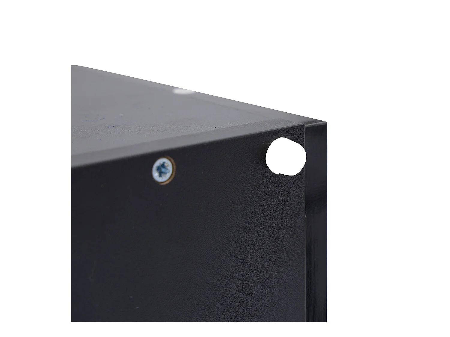 Table basse 90x55x41 cm LED 4 tiroirs noir salon contemporain