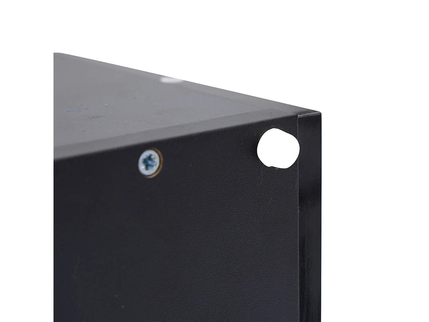 Table basse 90x55x41 cm LED 4 tiroirs noir salon contemporain