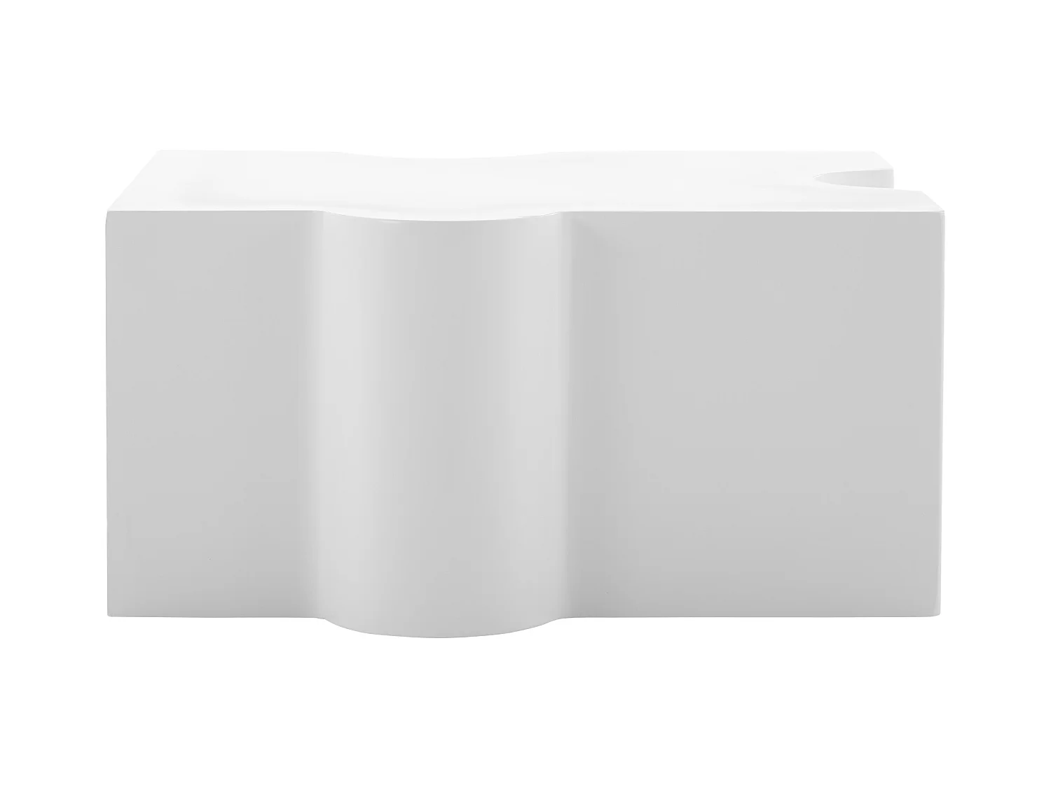 Tables basses 65x60x32 cm modulables design puzzle séparables blanc salon