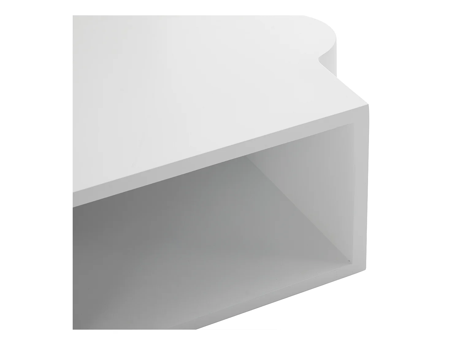 Tables basses 65x60x32 cm modulables design puzzle séparables blanc salon