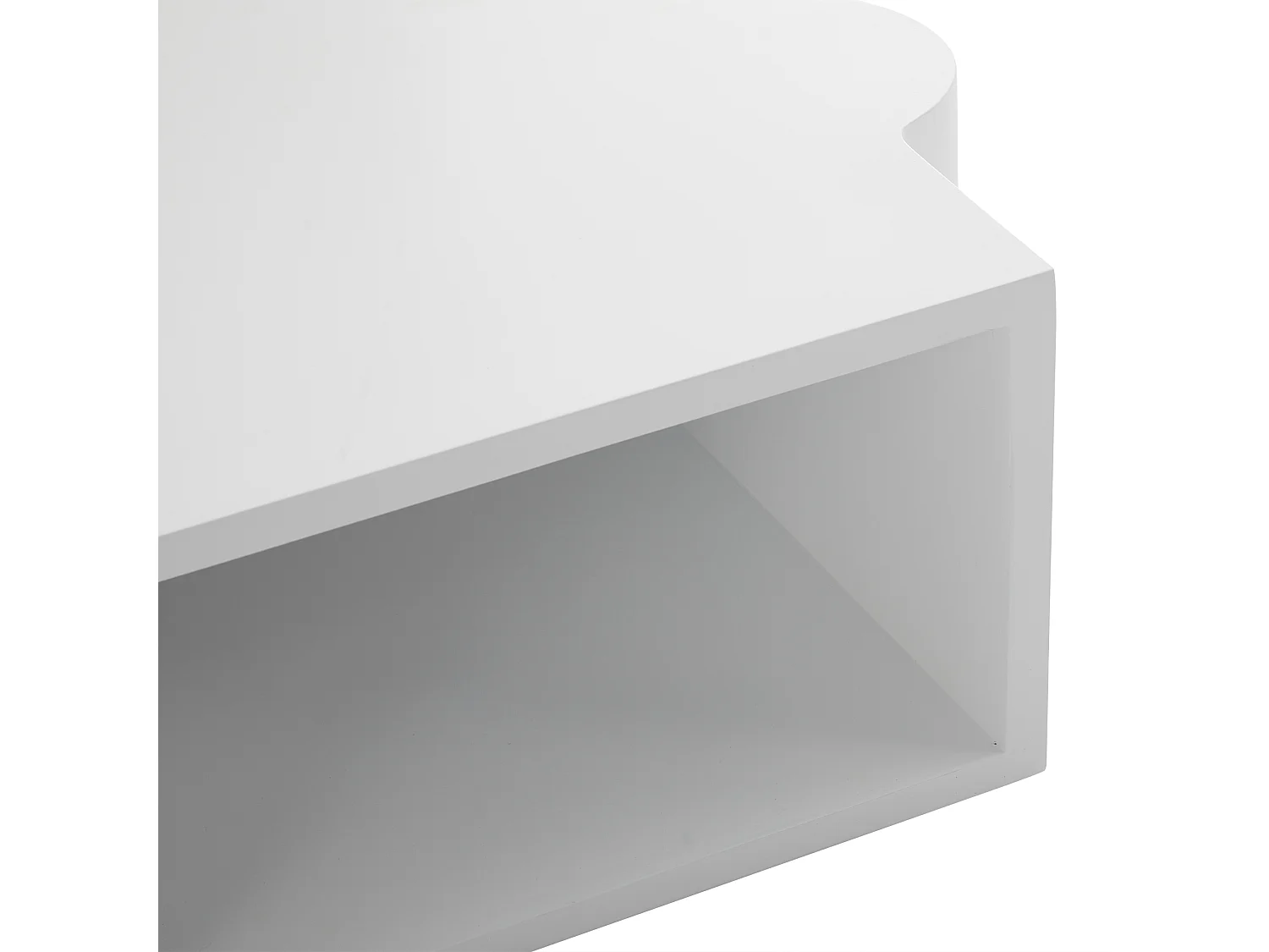 Tables basses 65x60x32 cm modulables design puzzle séparables blanc salon