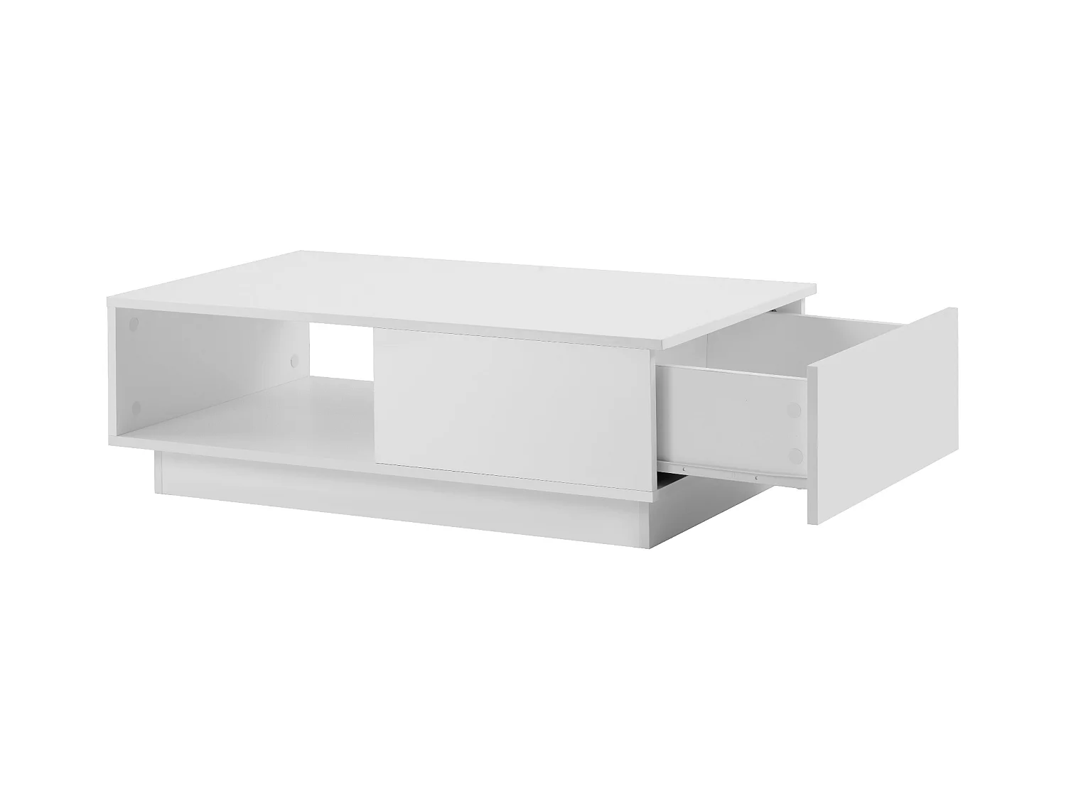 LED salontafel 95x55x32 cm glanzend glas 15 kleuren wit woonkamer design