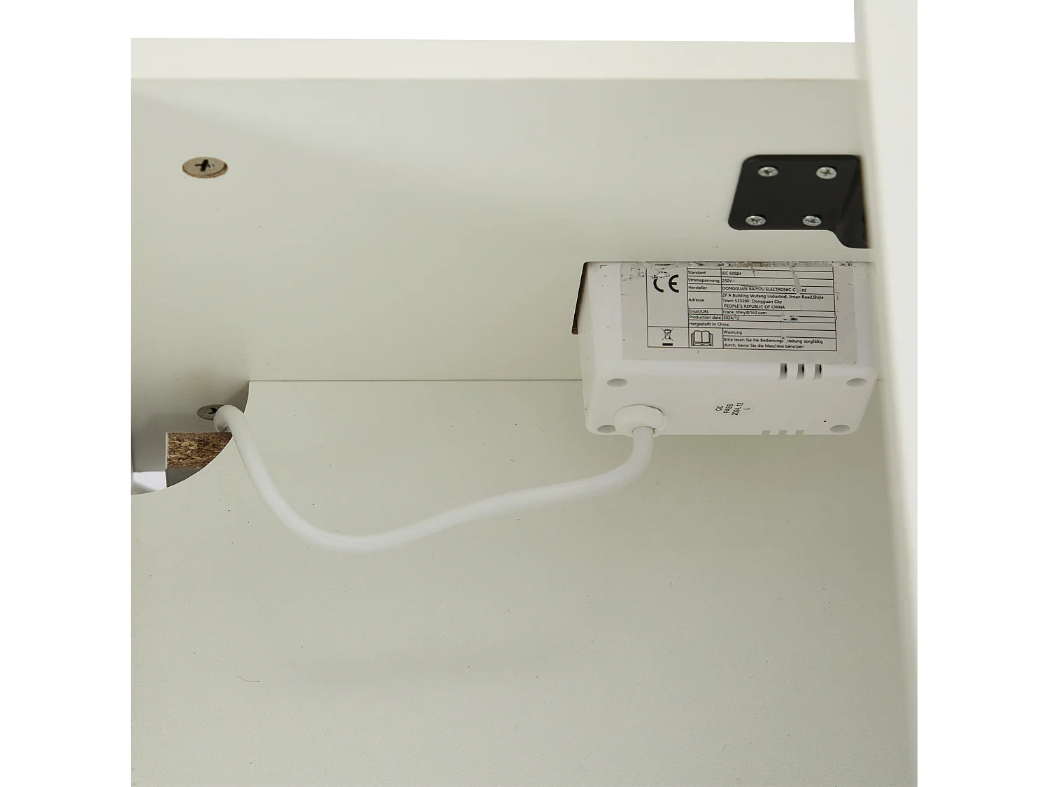 Table basse 100x50x35cm éclairage LED rangement caché hydraulique blanc salon moderne