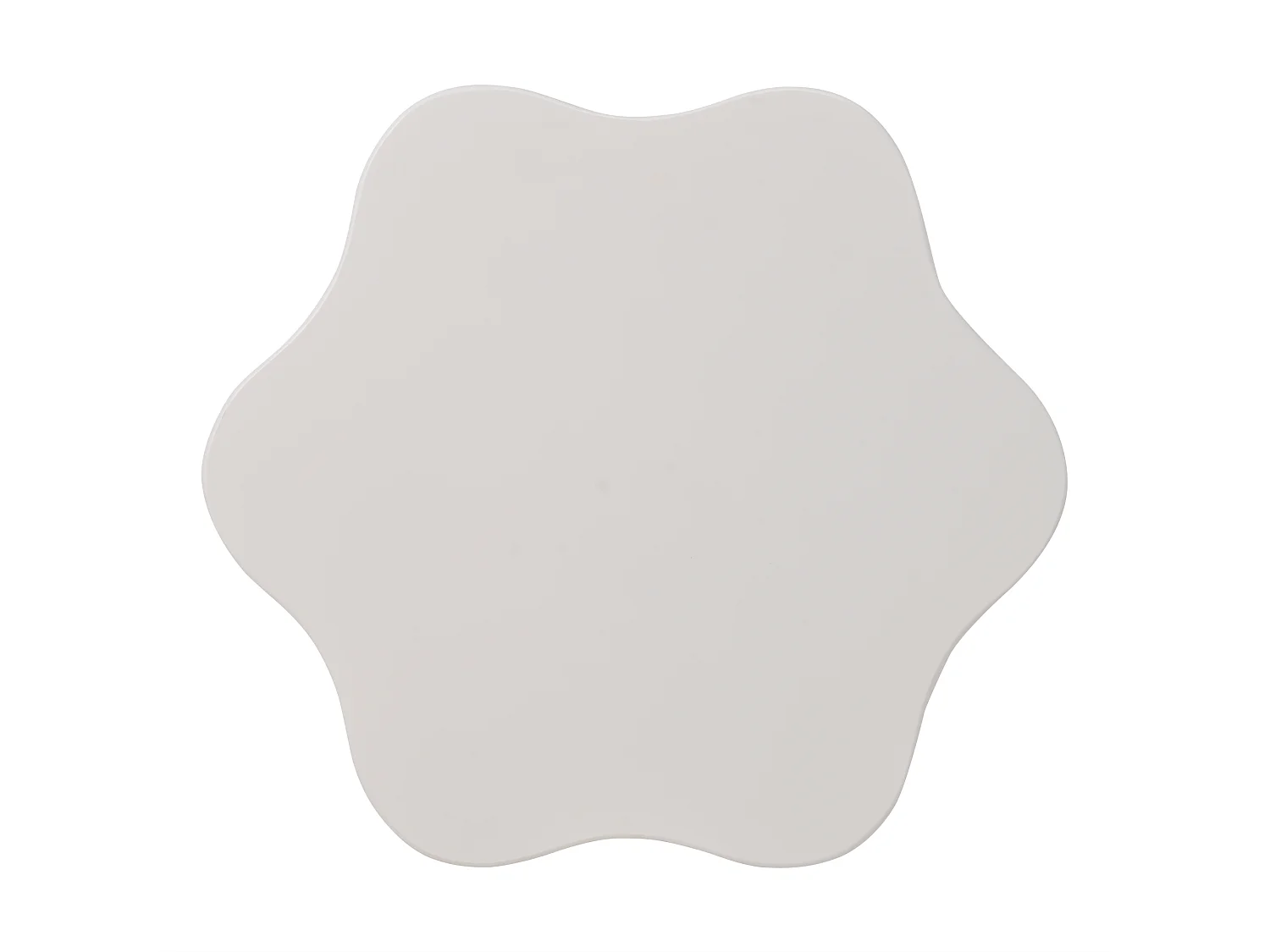 Table basse 74.8x67.5x31 cm, plateau supérieur pivotant 360°, double plateau, MDF, blanc crème