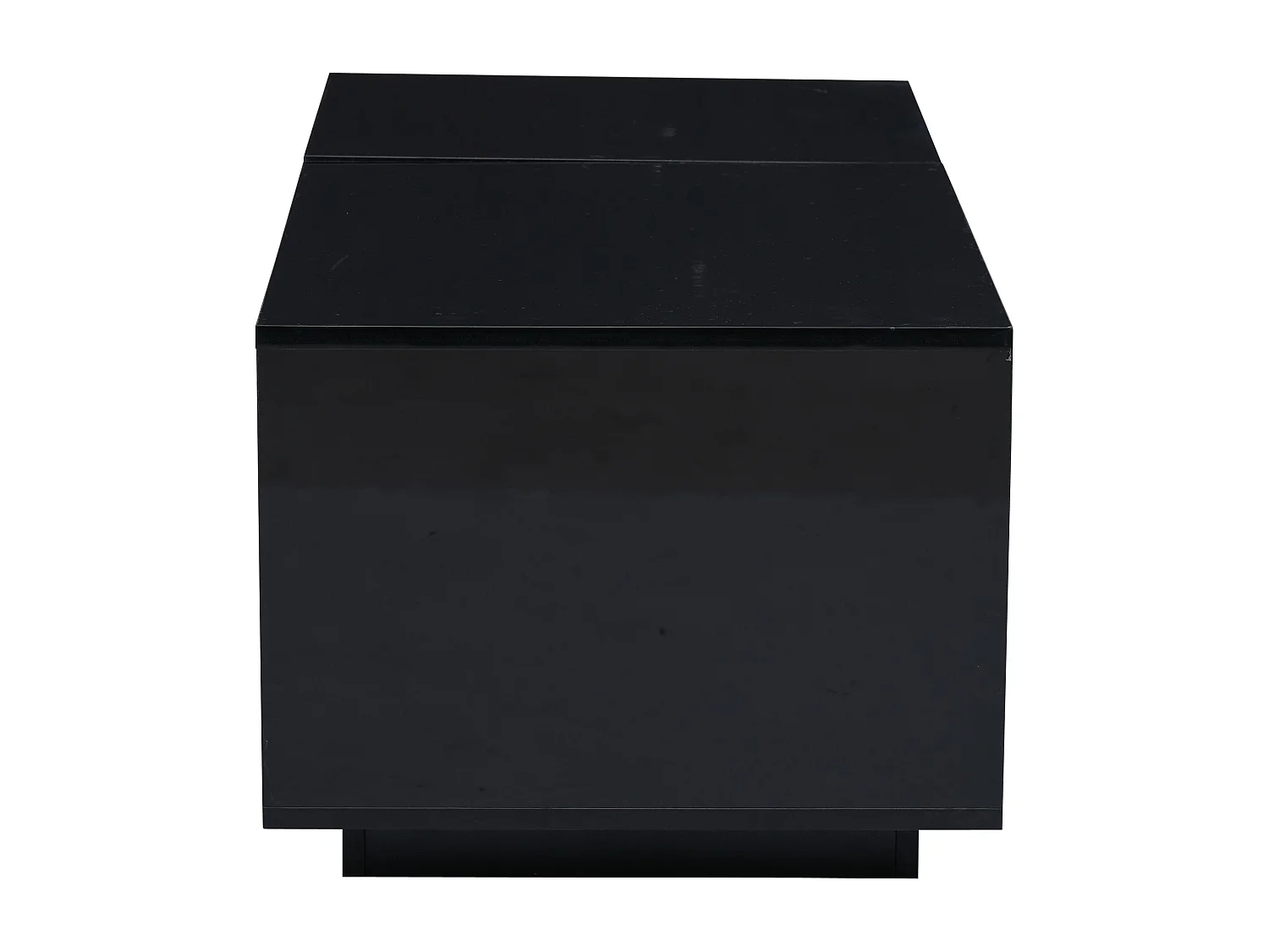 Verstelbare salontafel LED lade gehard glas geïntegreerde opbergruimte multifunctionele moderne woonkamer