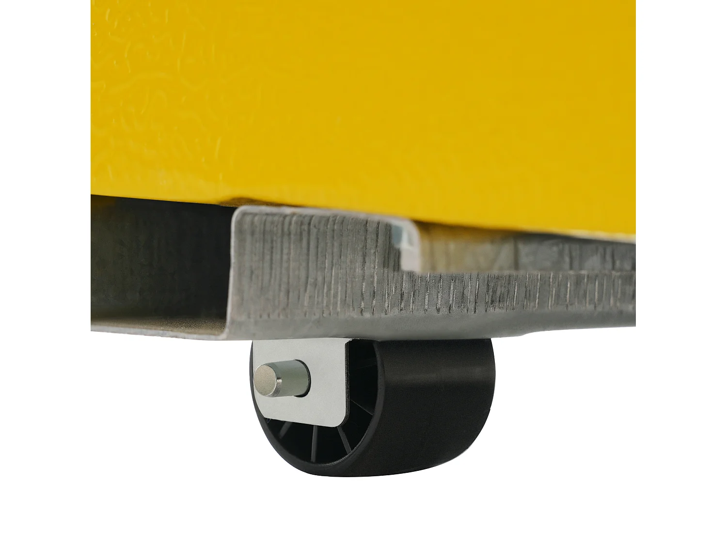 Réfrigérateur 46x45x91cm 2 Portes 72L Total 21L Congélateur LED Espace de rangement Matériel Iron et Jaune