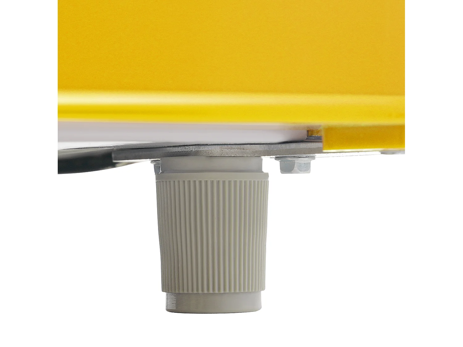 Réfrigérateur 46x45x91 cm, 72 L dont 21 L congélateur, étagères réglables, thermostat, fer plastique jaune