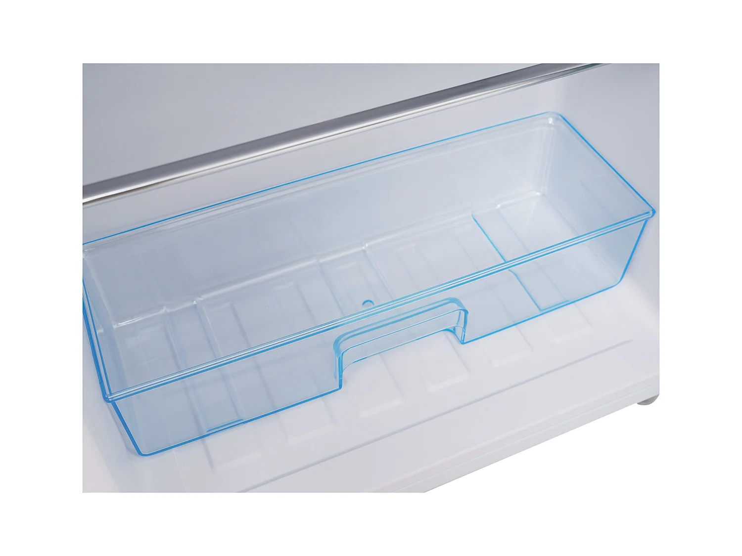 Réfrigérateur 46x45x91cm 2 Portes 72L Total 21L Congélateur LED Espace de rangement Matériel Iron et Blanc