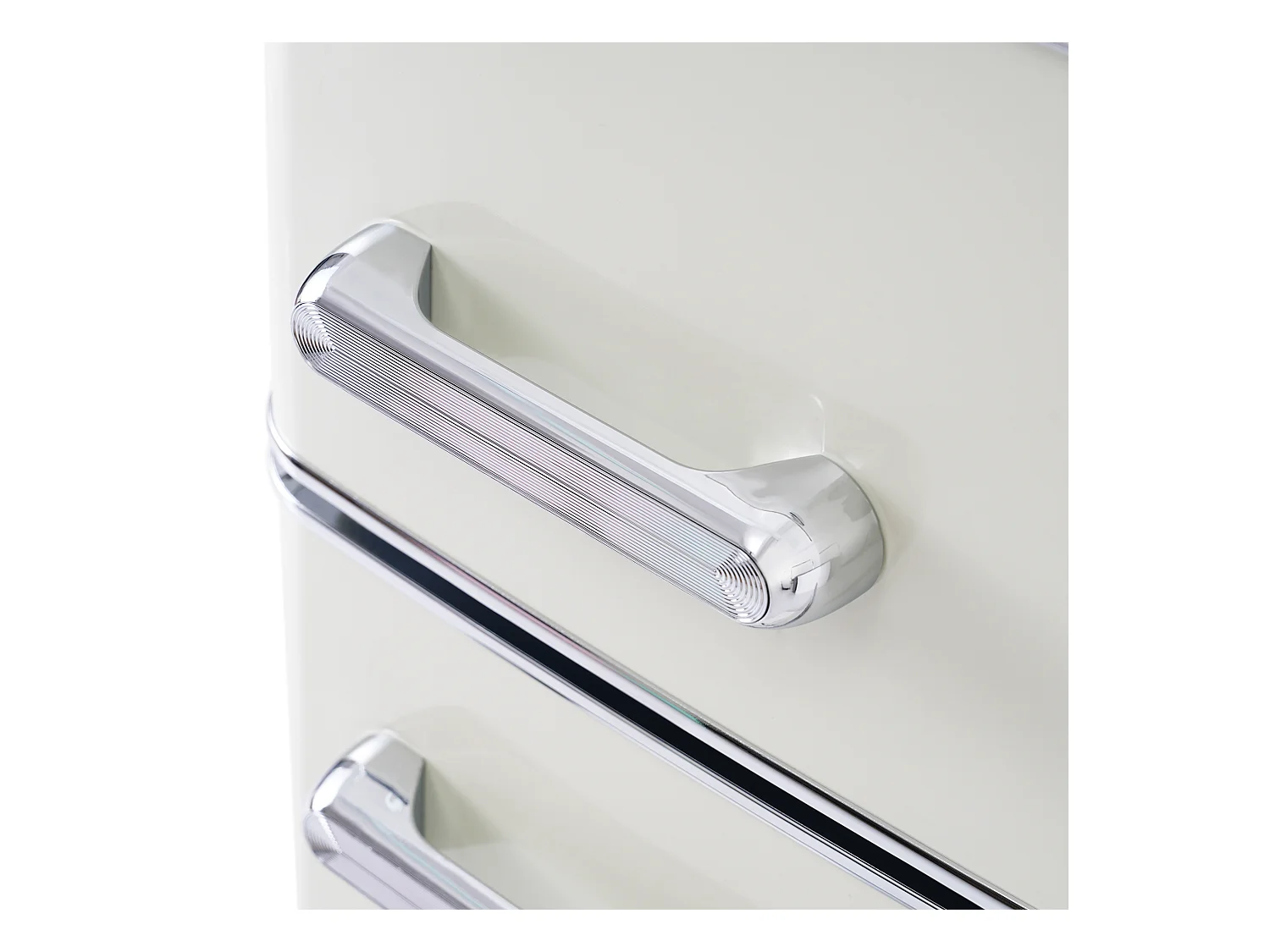 Réfrigérateur 46x45x91cm 2 Portes 72L Total 21L Congélateur LED Espace de rangement Matériel Iron et Blanc