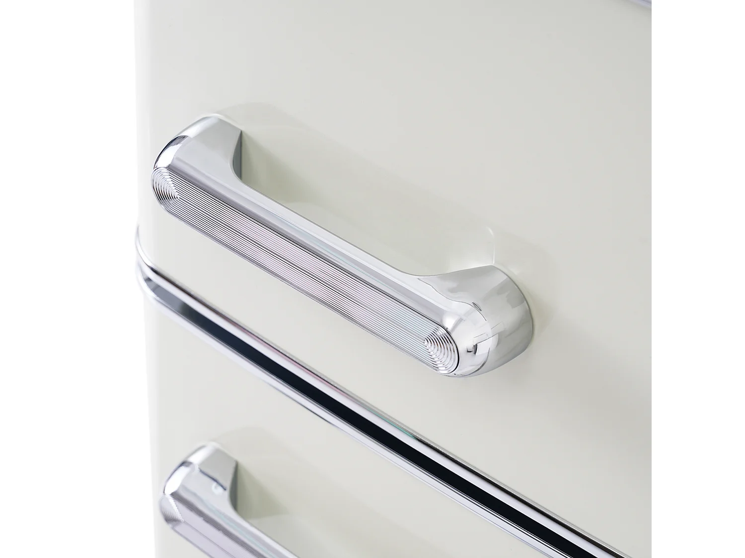 Réfrigérateur 46x45x91cm 2 Portes 72L Total 21L Congélateur LED Espace de rangement Matériel Iron et Blanc