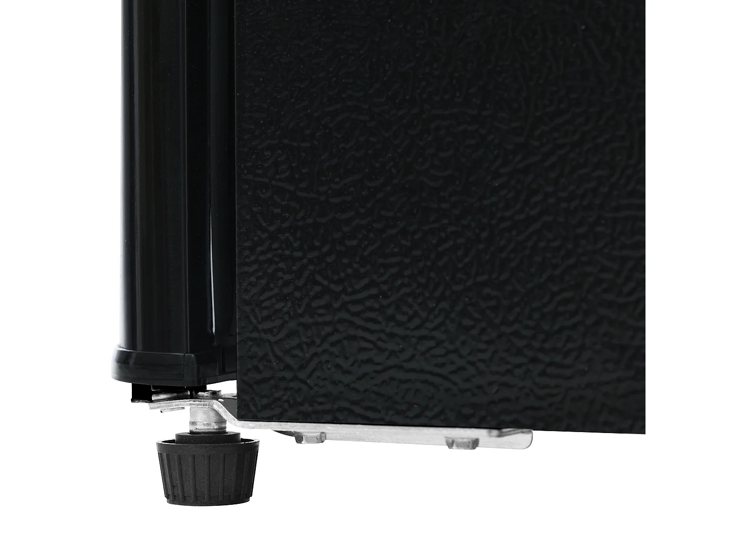 Réfrigérateur 45.5x41x101cm 2 Portes 92L Total 28L Congélateur Porte Rayon Verre 3 Étagères Matériel Plastique et Noir