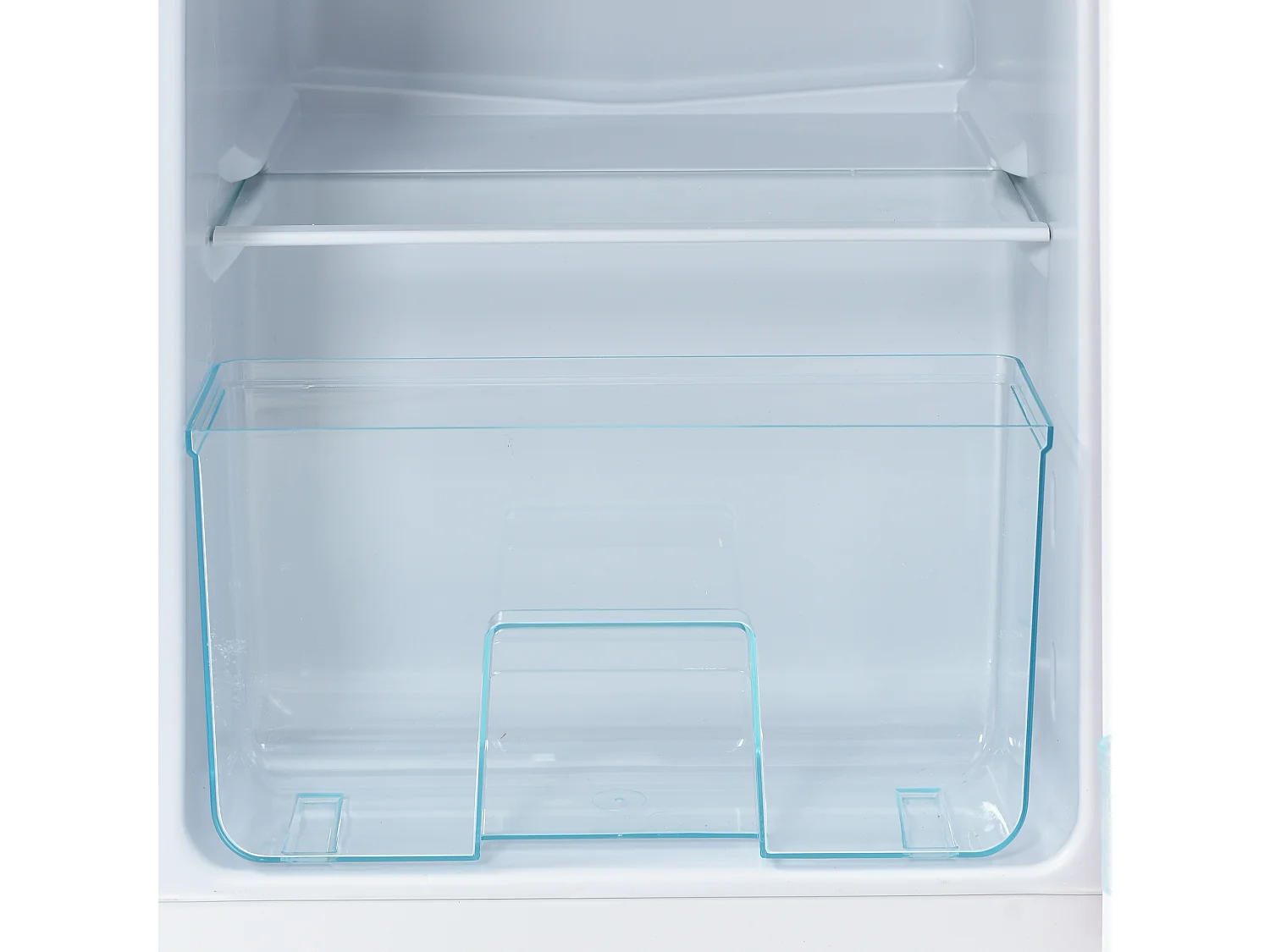 Réfrigérateur congélateur 2 portes 105.5x41x45.5 cm, 92 L, 7 niveaux de température, éclairage LED, plastique noir