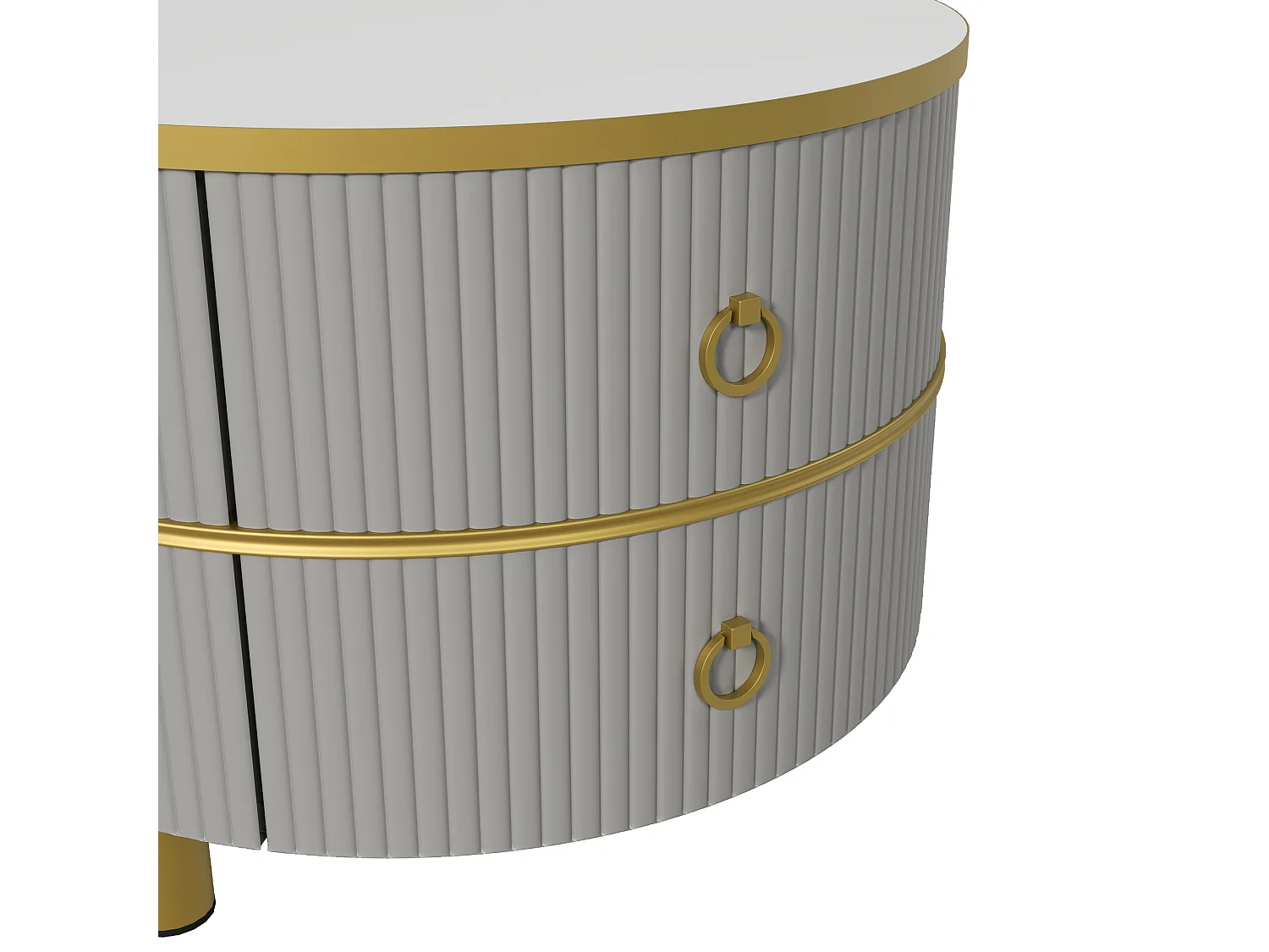 Lot de 2 tables basses 70x70x45cm Avec deux tiroirs, deux plateaux et espace de rangement Matériel MDF Gris pour étude